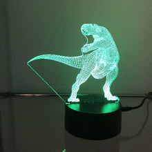 Load image into Gallery viewer, T-Rex Dinosaur 3D night lights