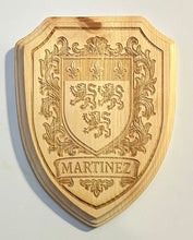 Load image into Gallery viewer, Last Name Family Crest Shields