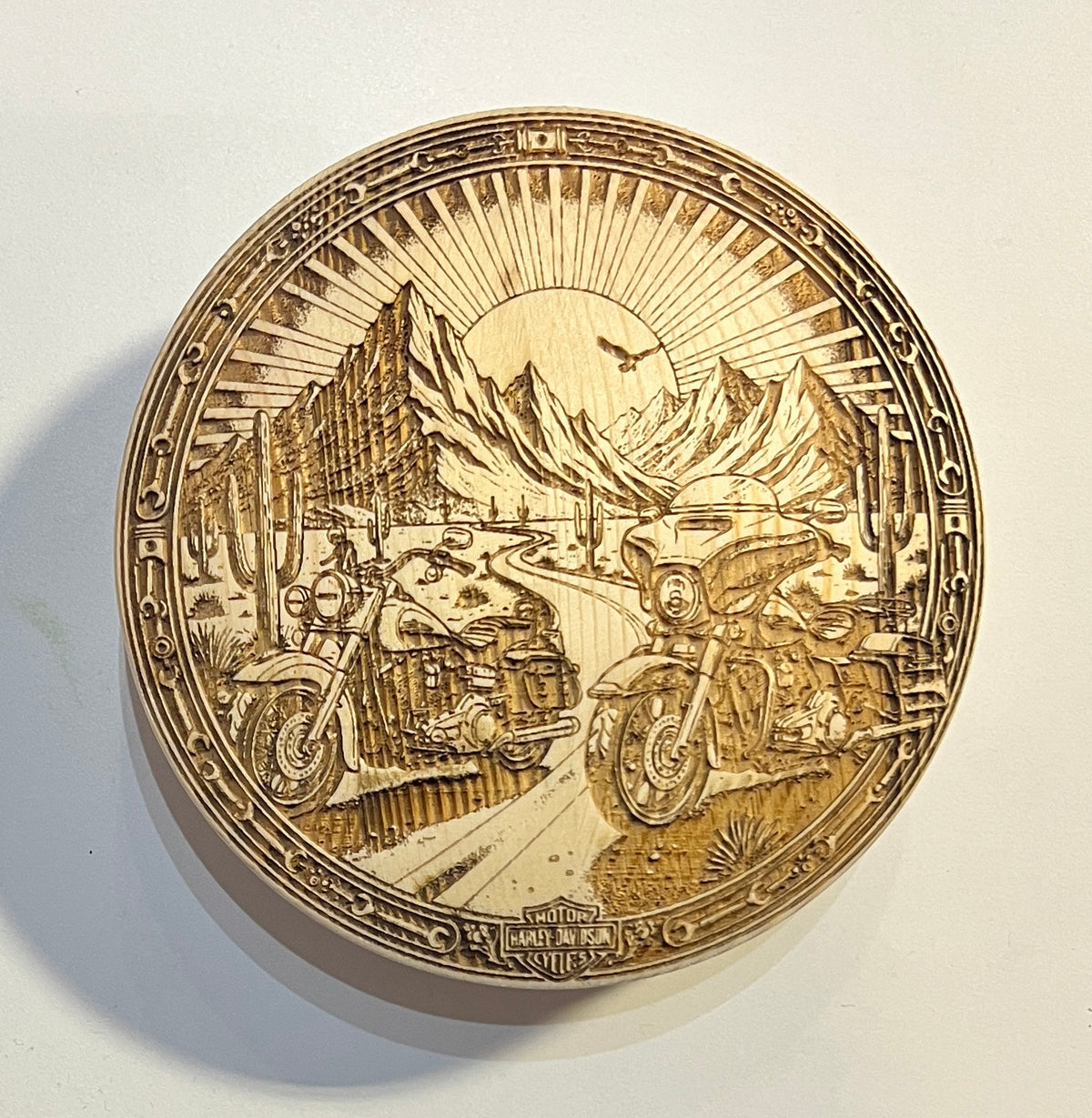 Freedom Riding Wood Art