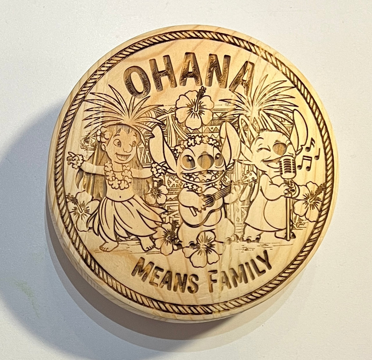 Ohana means Family Wood Burning
