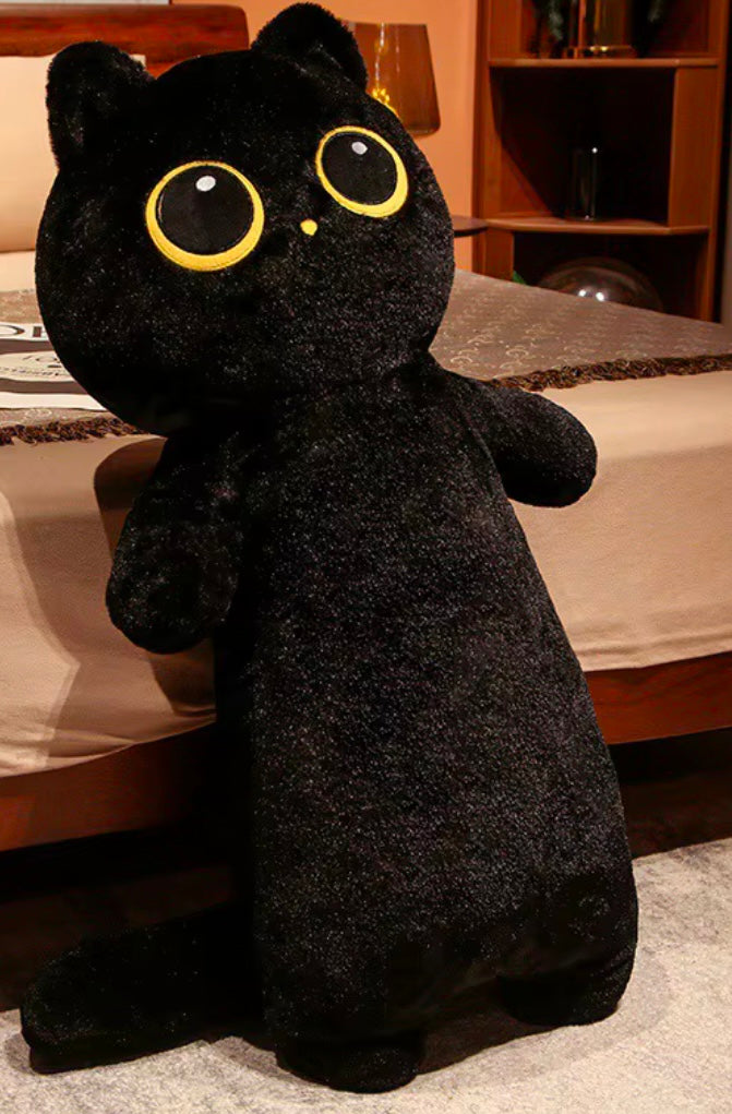 51” Big Eyes plushie cat Gray color Trendie Days
