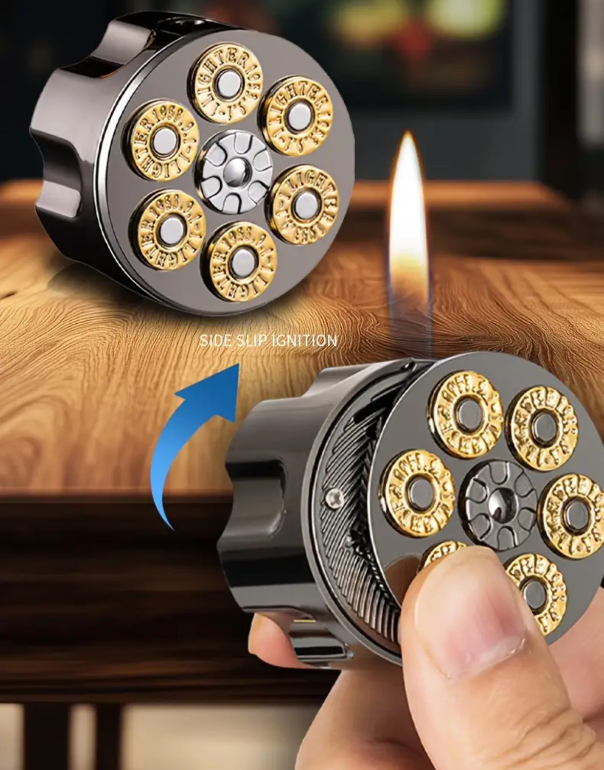 Revolver Bullet Lighter Trendie Days