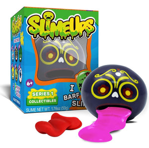 Slimeups slime toys that slurp up and spit out slime. Also used as a case to hold slime. 