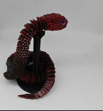 Load image into Gallery viewer, Red/Black 3D printed snake Trendie Days