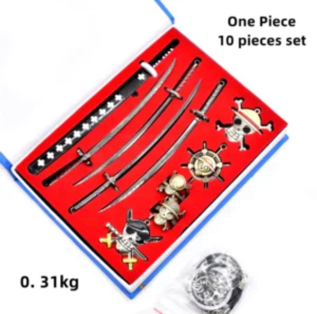 10 piece one piece anime set
Pendants and rings 
