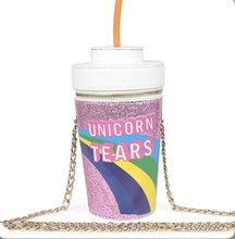 Load image into Gallery viewer, Drink Cup shape crossbody bag Fun Unicorn Tears Hot