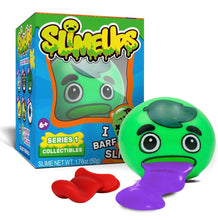 Load image into Gallery viewer, Slimeups slime toys that slurp up and spit out slime. Also used as a case to hold slime. 