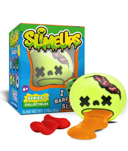 Load image into Gallery viewer, Slimeups slime toys that slurp up and spit out slime. Also used as a case to hold slime. 