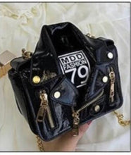 Load image into Gallery viewer, Hand bag, motorcycle jacket bag, leather bag, crossbody bag