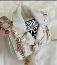 Load image into Gallery viewer, Hand bag, motorcycle jacket bag, leather bag, crossbody bag