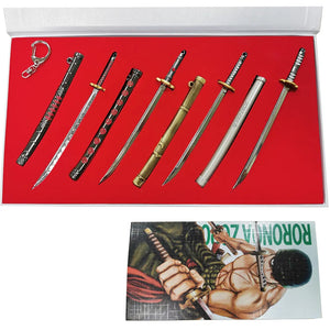 Material: Metal Alloy, color as pictures show
Set including 4 pcs swords with sheath, as pictures show
Size: sword approx. 15 cm or 5.9 inches
Condition: 100% new 

Good for collection and gifts