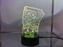 Load image into Gallery viewer, Sponge Bob 3D Light