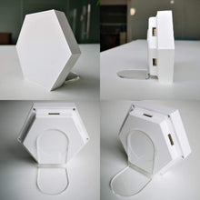 Load image into Gallery viewer, Four angle view of Hexagon LED Lights