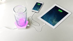 Hexagon LED Lights can be used as phone charger