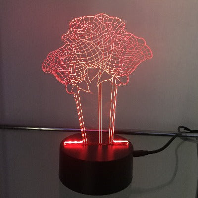 Rose 3D Light