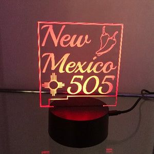 New Mexico 505 zia symbol chile light Red from www.Trendiedays.com