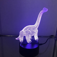 Load image into Gallery viewer, brontosaurus Dinosaur 3D night lights