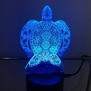 Turtle 3D LED Light
