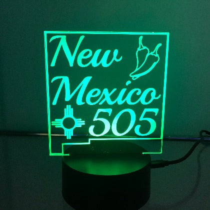 New Mexico 505 zia symbol chile light green from www.Trendiedays.com