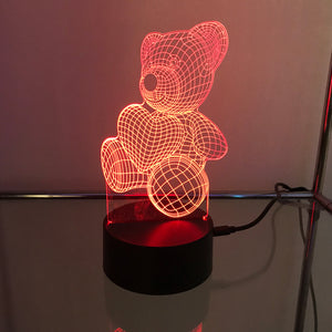 Teddy Bear 3D Light
