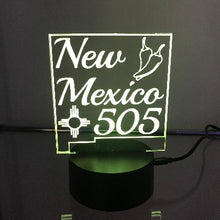 Load image into Gallery viewer, New Mexico 505 zia symbol chile light White from www.Trendiedays.com