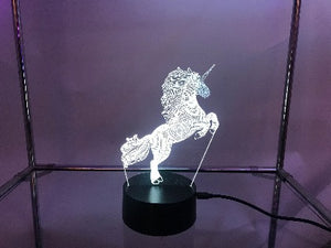 Unicorn 3D LED Light