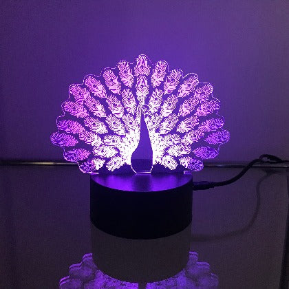 Peacock 3D LED Lights trendiedays.com
